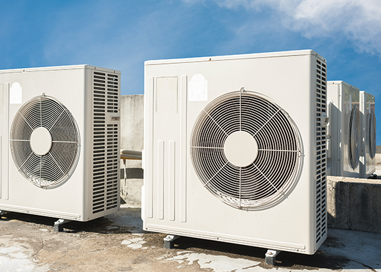 Air conditioning units rooftop installation